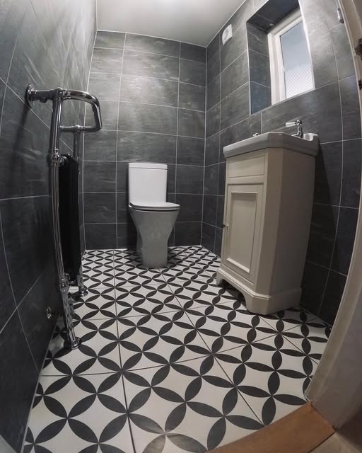 Finished bathroom remodel in Barkby